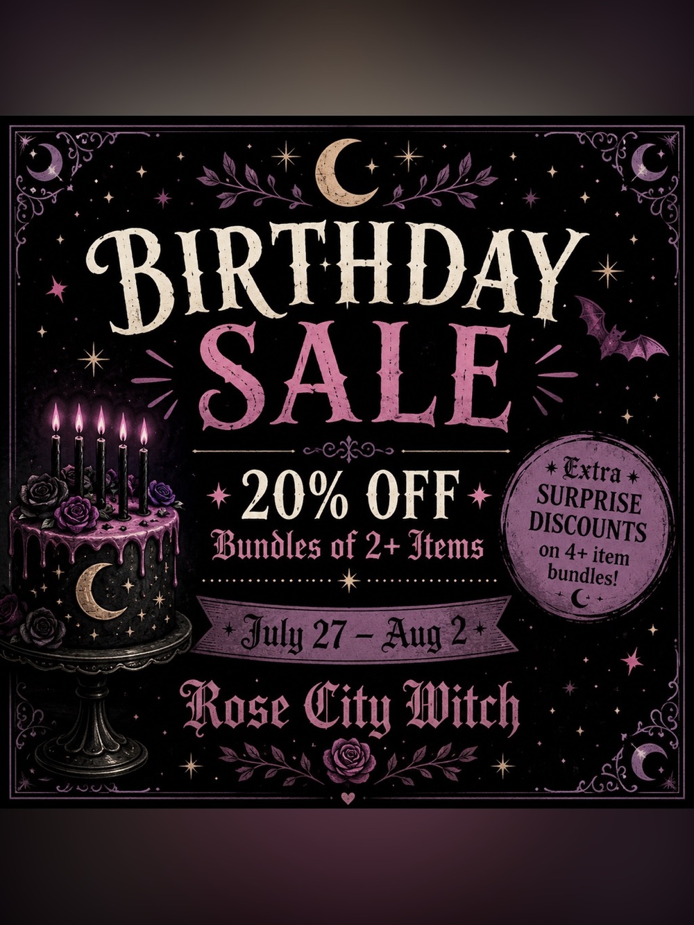 Birthday Week Sale! - Picture 1 of 2